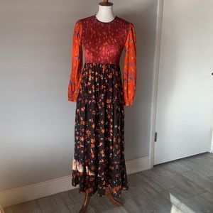 [Blank London] Colorful Floral Maxi Dress - Size XS